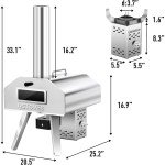 Portable 2-in-1 Propane Pizza Oven & Torch