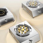 Stainless Steel Gas Stove with Electronic Ignition