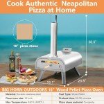 Portable 16-Inch Wood Pellet Pizza Maker