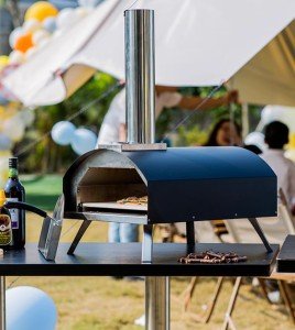 Outdoor Wood-Fired Stainless Steel Pizza Oven