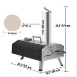 Outdoor Wood-Fired Stainless Steel Pizza Oven
