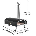 Outdoor Wood-Fired Stainless Steel Pizza Oven