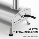 12-Inch Outdoor Wood Fired Pizza Oven