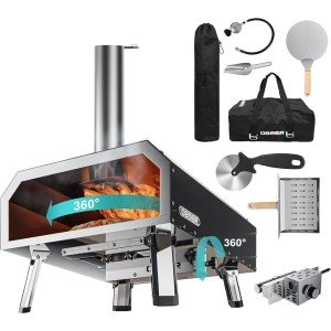 Portable Multi-Fuel Outdoor Pizza Oven 16