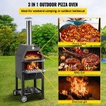 VEVOR 12" Outdoor Wood-Fired Pizza Oven