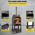 VEVOR 12" Outdoor Wood-Fired Pizza Oven