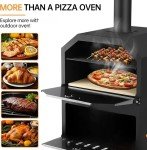 Wood-Fired Outdoor Pizza Oven with Stone