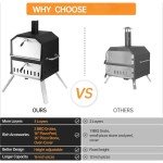 Wood-Fired Outdoor Pizza Oven with Stone