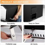 Wood-Fired Outdoor Pizza Oven with Stone