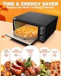 PYY 1800W Electric Countertop Pizza Oven with Stone