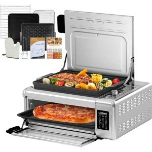 Compact 9-in-1 Air Fryer Toaster Oven