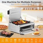 Compact 9-in-1 Air Fryer Toaster Oven
