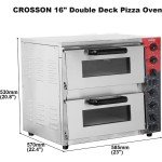 Double Deck 16-inch Electric Pizza Oven