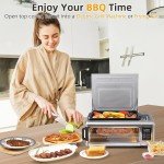 Compact 9-in-1 Air Fryer Toaster Oven