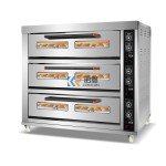 Commercial Gas Pizza Baking Oven with 12 Trays