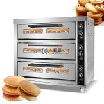 Commercial Gas Pizza Baking Oven with 12 Trays