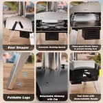 Mimiuo Wood Pellet Outdoor Pizza Oven with Accessories