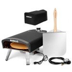 Mimiuo 14-Inch Outdoor Rotating Gas Pizza Oven