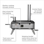 Black+Decker Outdoor Pizza Oven with Rotating Handle