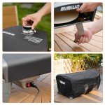 Mimiuo 14-Inch Outdoor Rotating Gas Pizza Oven