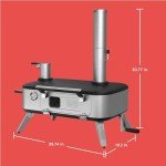 Black+Decker Outdoor Pizza Oven with Rotating Handle