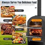 Giantex Outdoor Wood Fired Pizza Oven Hunter
