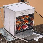 Portable 14" Camping Oven and Grill Setup