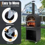 Giantex Outdoor Wood Fired Pizza Oven Hunter