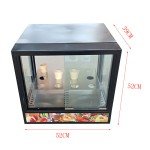 Pizza Cone Maker with 4 Molds and Rotating Oven