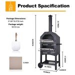 Vonzoy Wood-Fired Outdoor Pizza Oven Set