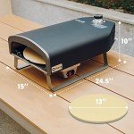 Portable Gas Pizza Oven with Rotating Stone