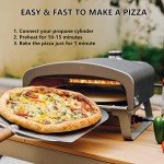 Portable Gas Pizza Oven with Rotating Stone