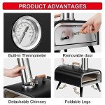 Outdoor Multi-Fuel Portable Pizza Oven