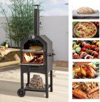 U-MAX Wood Fire Outdoor Pizza Oven with Stone