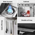 Outdoor Multifunctional Stainless Steel Pizza Grill