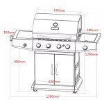 Outdoor Multifunctional Stainless Steel Pizza Grill