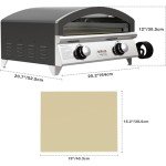 Portable Stainless Steel Gas Pizza Oven - Makes 2 Pizzas