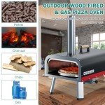 Portable Multi-Fuel Outdoor Pizza Oven with Accessories