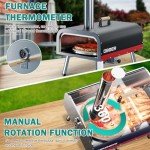 Portable Multi-Fuel Outdoor Pizza Oven with Accessories