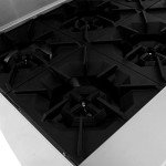 CookRite 24" 4-Burner Gas Range with Oven