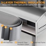 Portable Multi-Fuel Outdoor Pizza Oven with Rotatable Stone