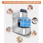INTBUYING Stand Dough Mixer 30QT Capacity Double Action Spiral Stand Mixer with Double Speeds 304 Stainless Steel Commercial Dough Pizza Kneading Machine for Restaurant Bakeries Pizzeria