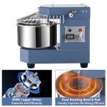 Garvee Commercial Dough Mixer 8.5Qt, 450W Dual Rotating Dough Kneading Machine with Food-grade Stainless Steel Bowl, Security Shield & Timer, Electric Spiral Mixer for Restaurant Bakery Pizzeria