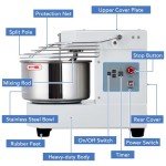 GarveeTech Commercial Food Mixer, 10.5 Qt Touch Screen Dough Mixer Machine with Timer, Security Shield, 650W Dual Rotating Dough Kneading Machine Food-grade Stainless Steel Bowl for Restaurant Bakery