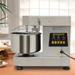 Knwigoe Dual Rotating Dough Kneading Machine 10.5qt Electric Dough Mixer 750w 110v Commercial Mixer Food Mixer Pizza Dough Machine with Food-Grade Bowl for Bakery Restaurant Home