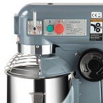 Towallmark Commercial Food Mixer, Commercial Mixer 10QT 450W with Stainless Steel Bowl, 130/233/415RPM 3 Speed Heavy Duty Stand Food Mixer Commercial for Bakery Pizzeria Restaurant