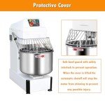 INTSUPERMAI 21Qt Commercial Stand Mixer 20L Dough Mixer Dough Kneading Machine Bread Spiral Mixer Double -speed Double-acting 1.5KW 110V