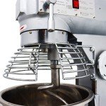 TECHTONGDA Commercial Stand Mixer, 32QT Food Mixer, Electric Flour Mixer Machine, 110V Spiral Dough Mixer with 3 Mixing Attachments, 3 Speeds Adjustable 100/166/360 RPM, for Schools Bakeries Pizzerias