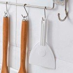 2Pcs Kitchen Plastic Scraper with Handle Dough Pastry Scraper Cutter Baking Cake Cream Chocolate Trimming Scraper Spatula Pizza Cutter for Bread Dough Cake Fondant Icing, White