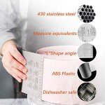 LUTER Dough Scraper Plastic Pastry Cutter Bowl Scrapers Dough Bread Cutters Pizza Cutter Bench Scraper (Green+White+Silver)